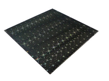 आईएसओ काला चमकदार आयत बाथरूम के लिए पीवीसी छत पैनल 2.2 किग्रा - प्रति वर्गमीटर 2.8 किग्रा